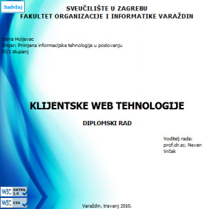 My first web development project